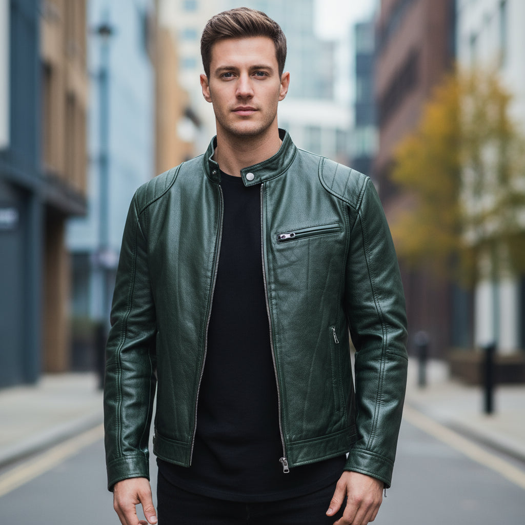 Sena – Men’s Biker Jacket | Vegan Leather, Casual Fit 1