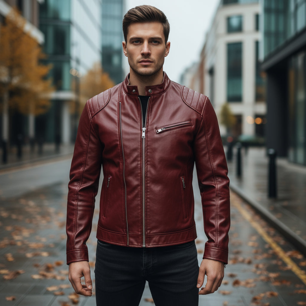 Sena – Men’s Biker Jacket | Vegan Leather, Casual Fit 2