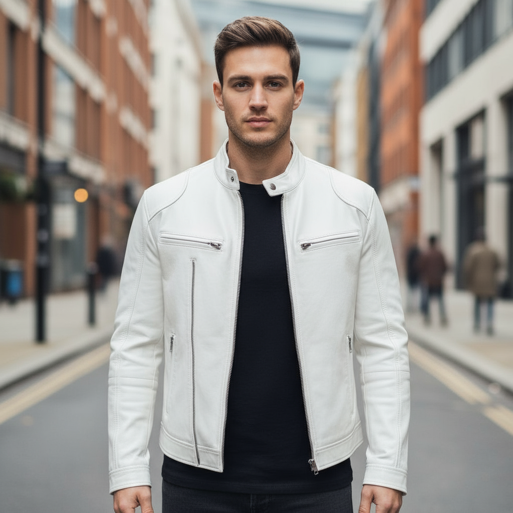 Sena – Men’s Biker Jacket | Vegan Leather, Casual Fit