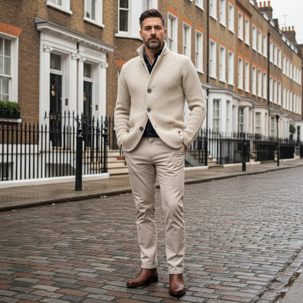 Sena – Men’s Cardigan | Soft Knit, Classic Fit, Practical Pockets 1