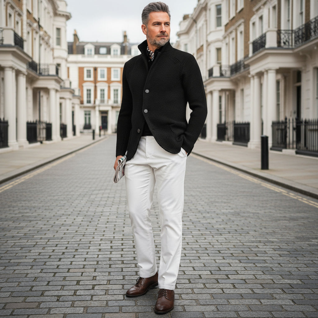 Sena – Men’s Cardigan | Soft Knit, Classic Fit, Practical Pockets 3