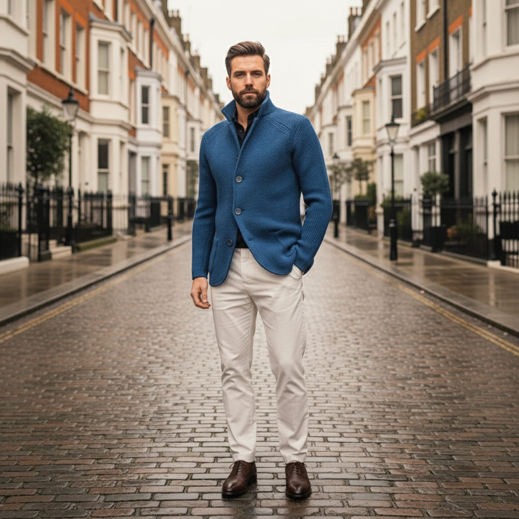 Sena – Men’s Cardigan | Soft Knit, Classic Fit, Practical Pockets 4