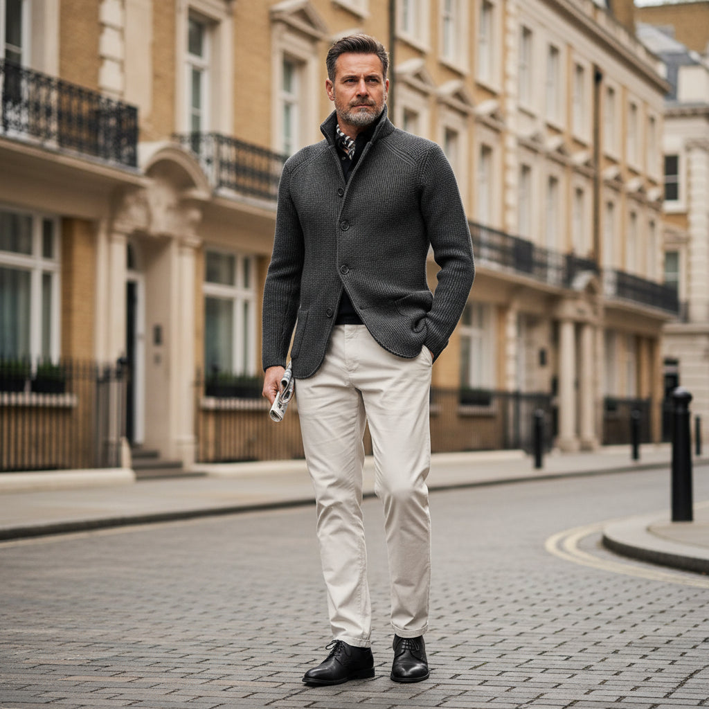 Sena – Men’s Cardigan | Soft Knit, Classic Fit, Practical Pockets 5