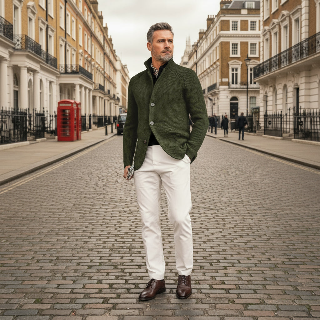 Sena – Men’s Cardigan | Soft Knit, Classic Fit, Practical Pockets 7