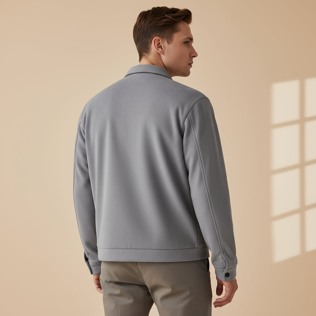 Sena – Men’s Jacket | Polyester Blend, Minimalist Design 2