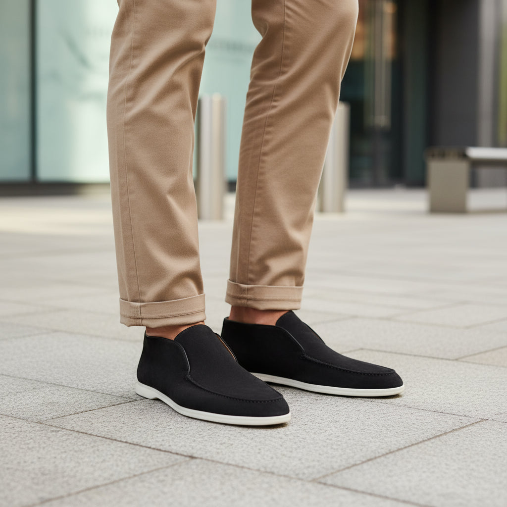 Sena – Men’s Loafers | Calfskin Suede, Hand-Stitched Design 6