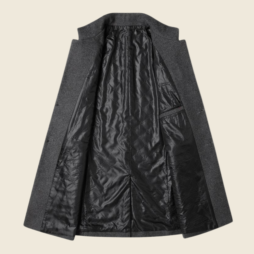 Sena – Men’s Overcoat | Premium Wool Blend, Classic Chesterfield Design 4