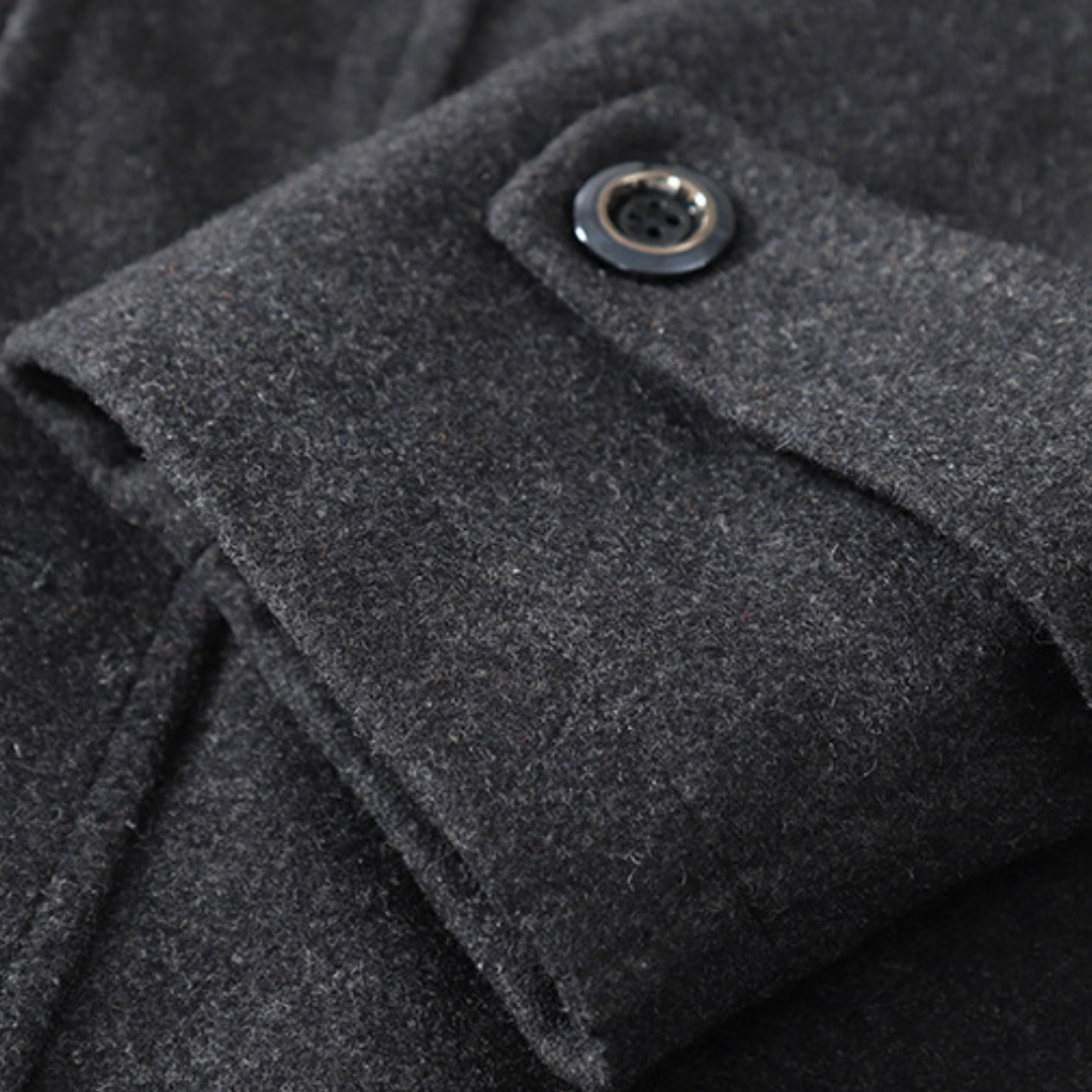 Sena – Men’s Peacoat | Wool Blend, Tailored Fit, Classic Design 5