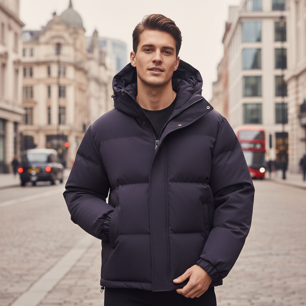 Sena – Men’s Puffer Jacket | Insulated with Hood, Perfect for Winter Activities 10