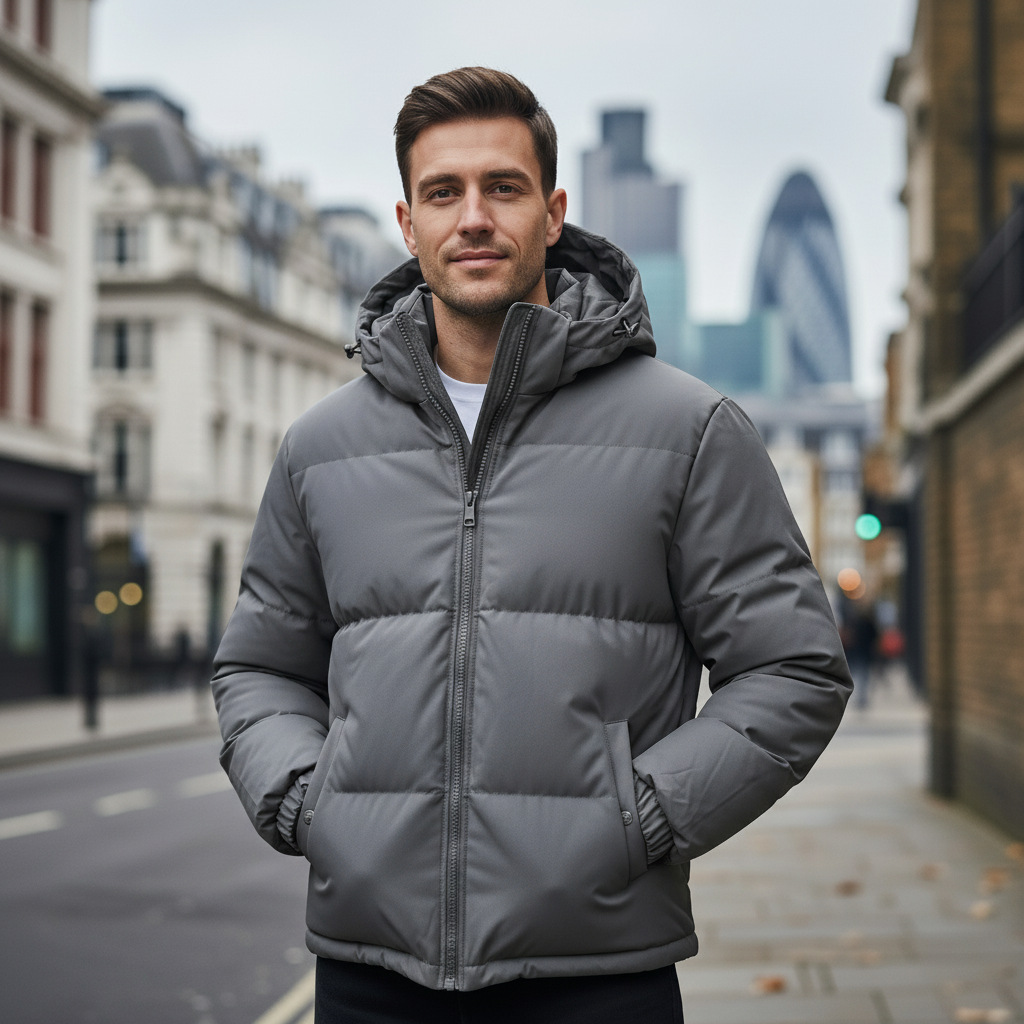 Sena – Men’s Puffer Jacket | Insulated with Hood, Perfect for Winter Activities 5