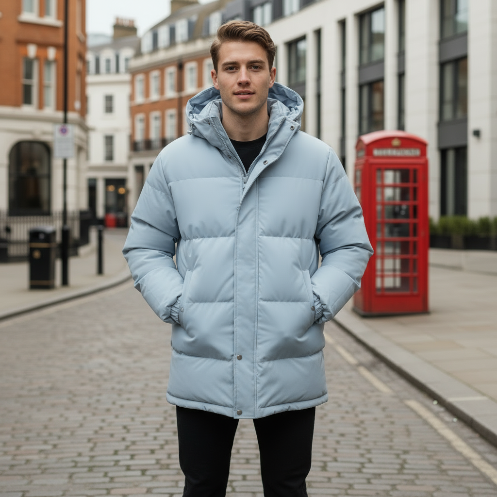 Sena – Men’s Puffer Jacket | Insulated with Hood, Perfect for Winter Activities 8