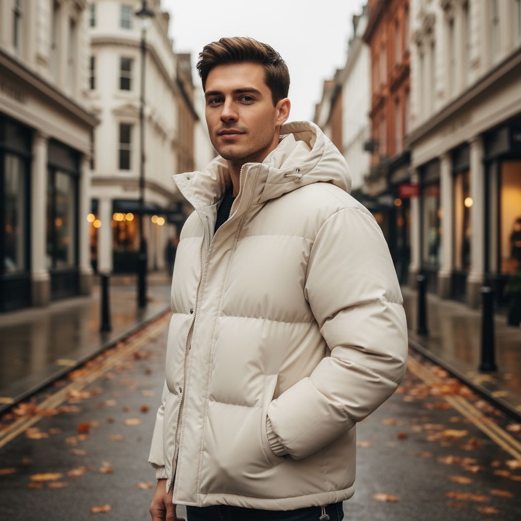 Sena – Men’s Puffer Jacket | Insulated with Hood, Perfect for Winter Activities 9