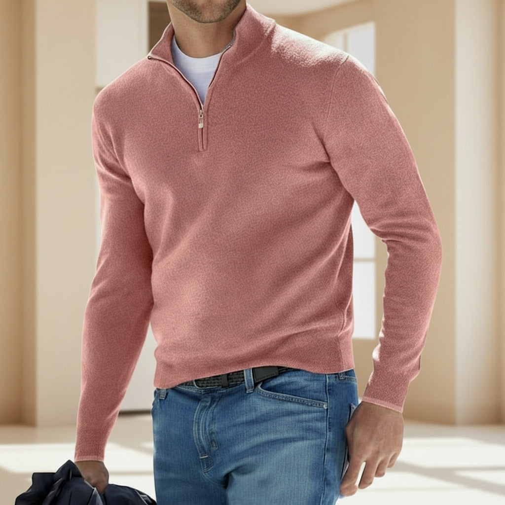 Sena – Men’s Pullover | Soft Cotton Blend, V-Neck Regular Fit 0