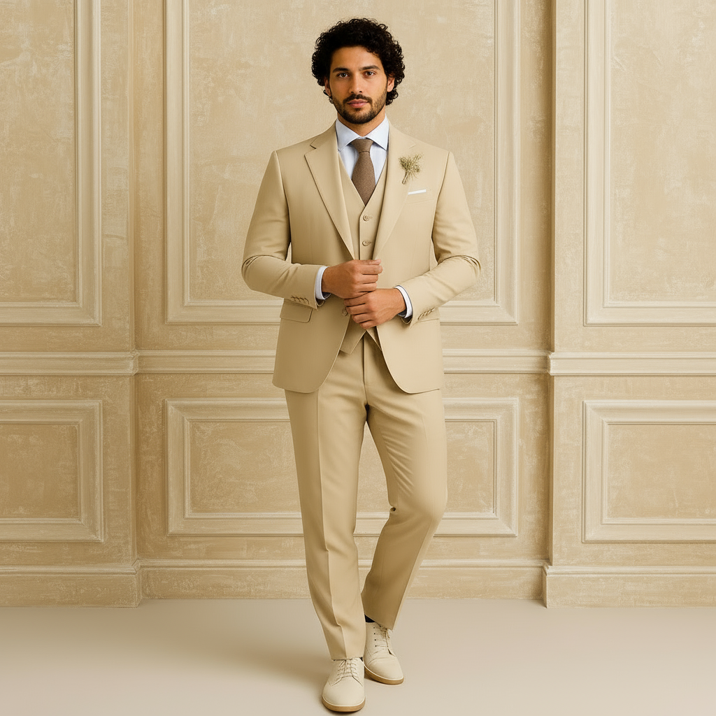 Sena – Men’s Suit | 3-Piece Slim Fit, Timeless Design for Weddings and Formal Events 0