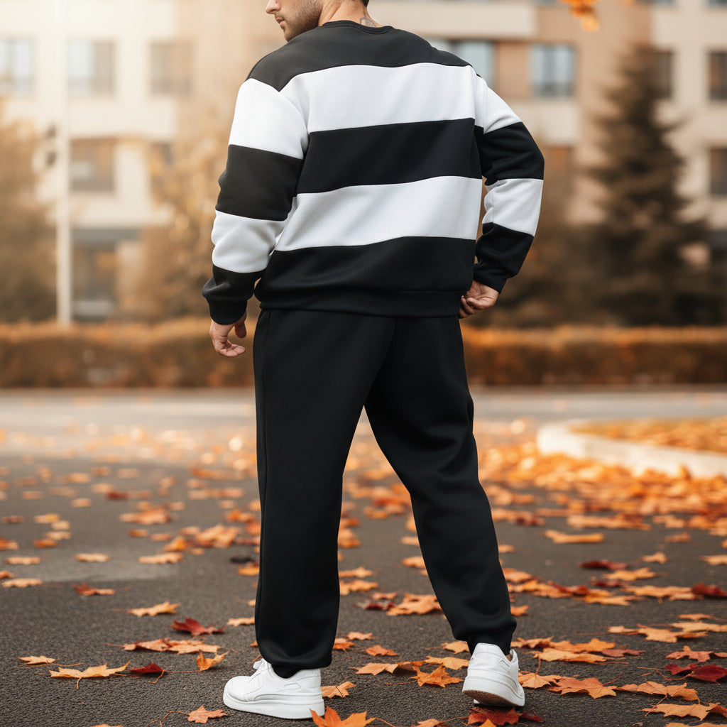 Sena – Men’s Sweater | Patchwork Cotton Blend, Comfortable Fit 2