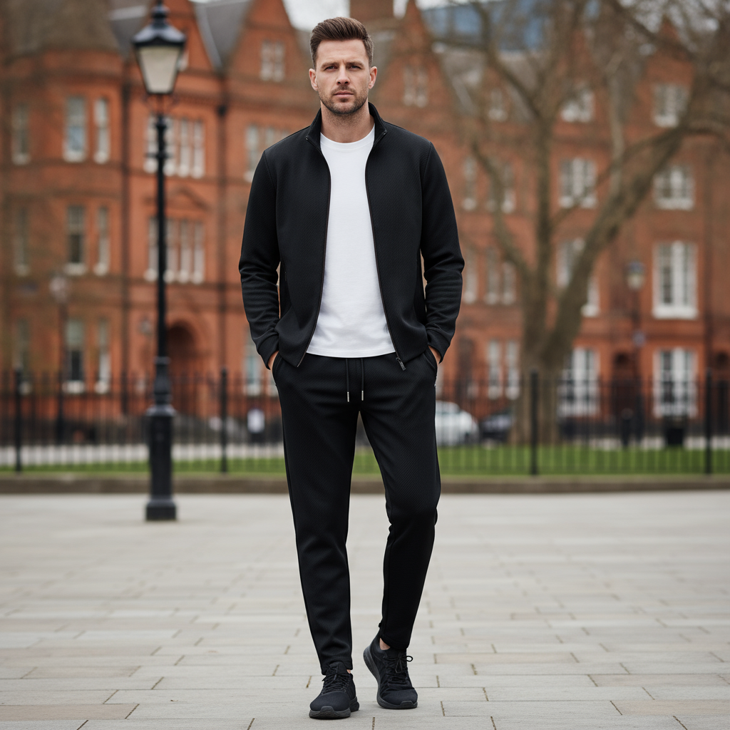 Sena – Men’s Tracksuit | Breathable Synthetic Fabric, Modern Fit 0