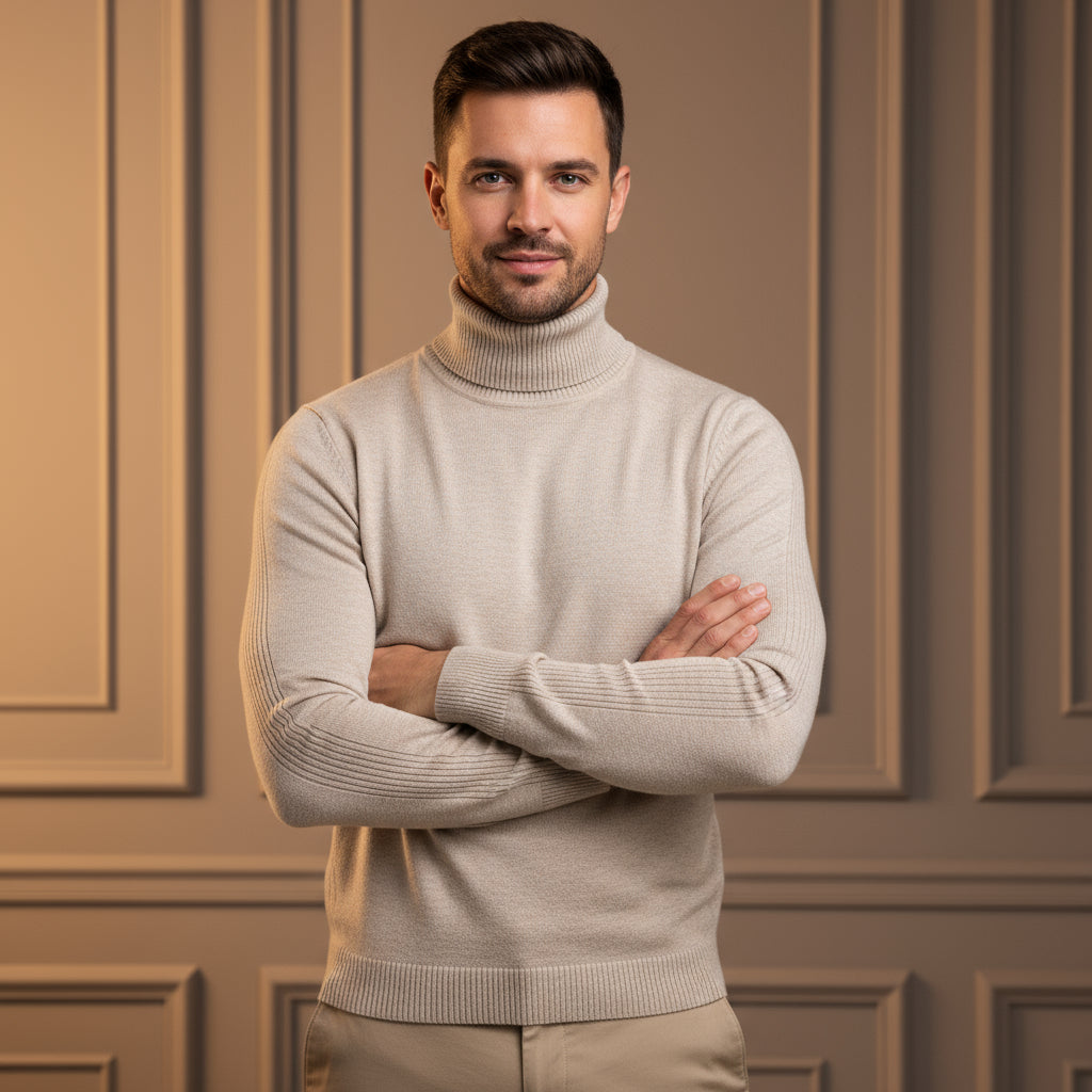 Sena – Men’s Turtleneck Sweater | Soft Fabric, Comfortable Fit 0