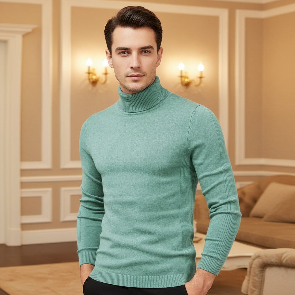 Sena – Men’s Turtleneck Sweater | Soft Fabric, Comfortable Fit 14
