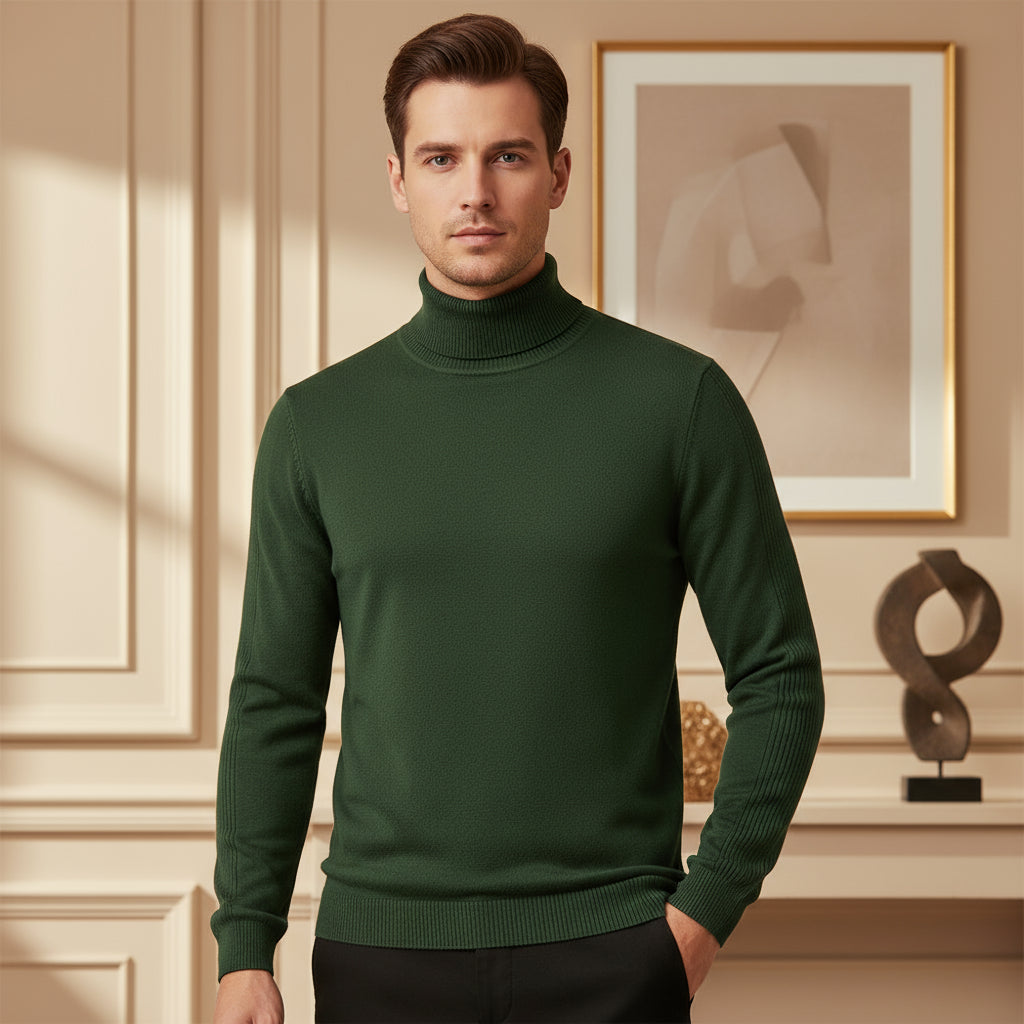 Sena – Men’s Turtleneck Sweater | Soft Fabric, Comfortable Fit 15