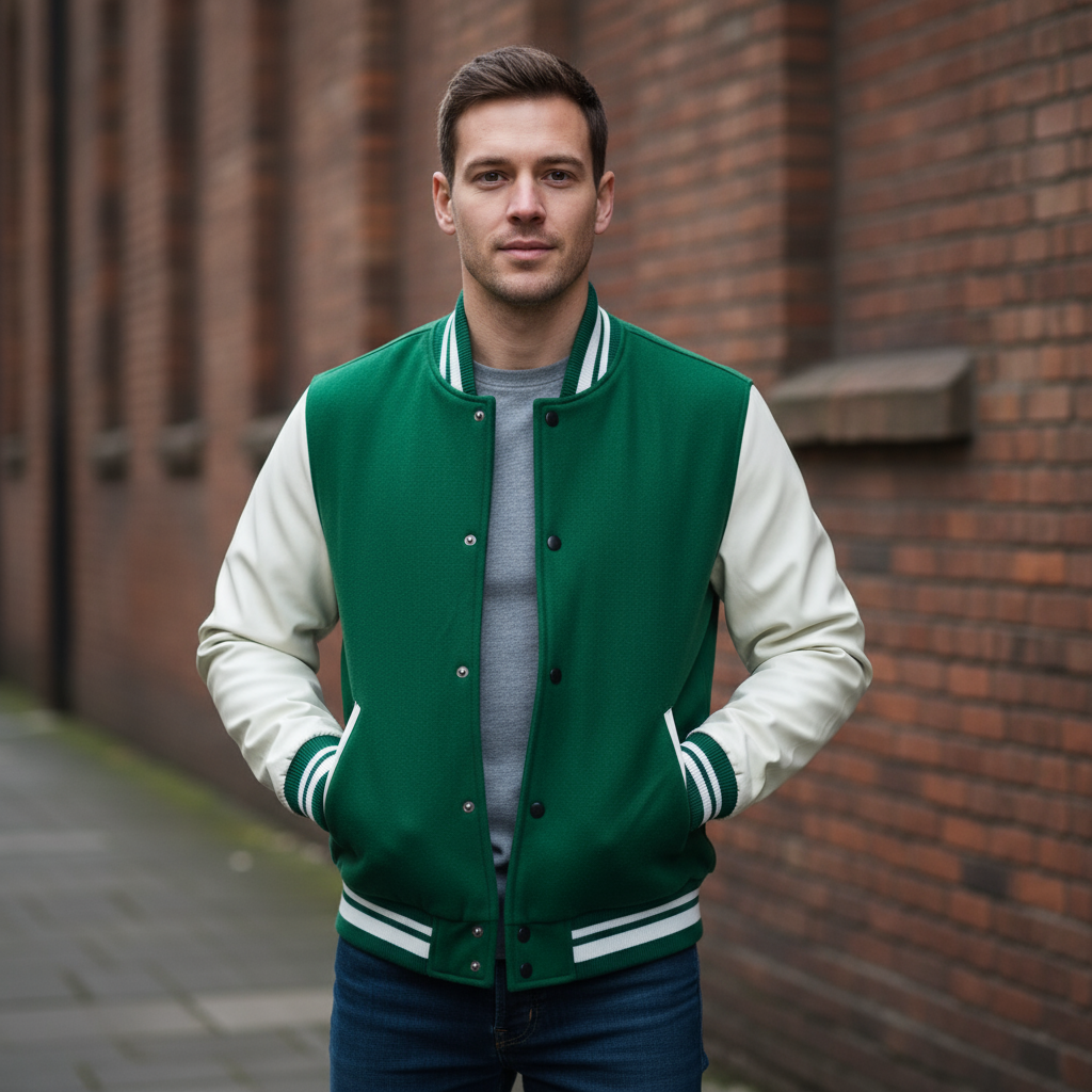 Sena – Men’s Varsity Jacket | Wool Blend with Faux Leather Sleeves, Tailored Fit 6