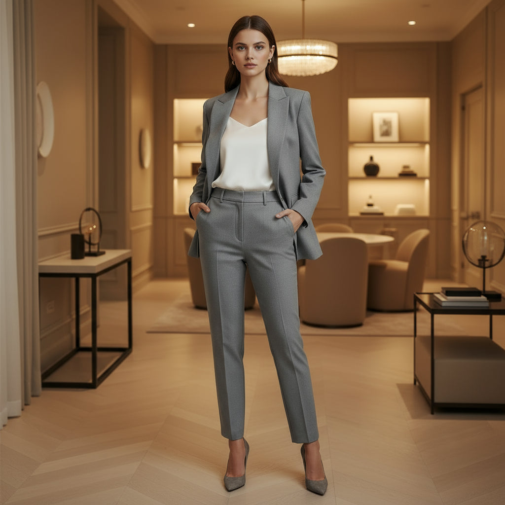 Sena – Women’s Blazer and Trouser Set | Tailored Fit, Elegant Design 4