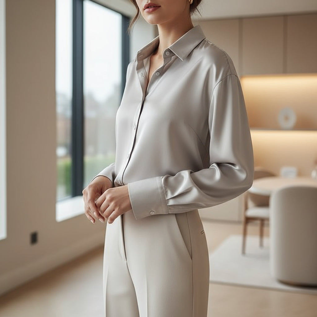 Sena – Women’s Blouse | Loose Satin, Elegant Design 2