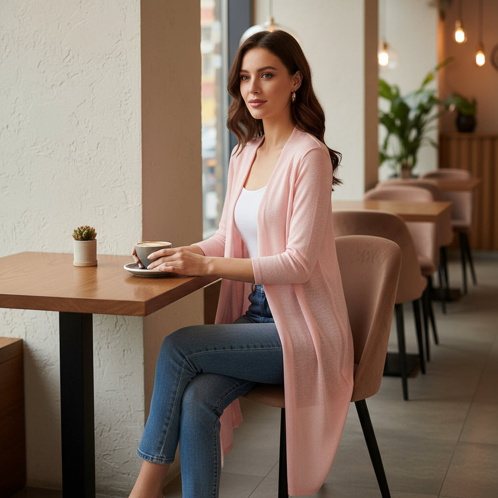 Sena – Women’s Cardigan | Lightweight Knit, Open Front 11