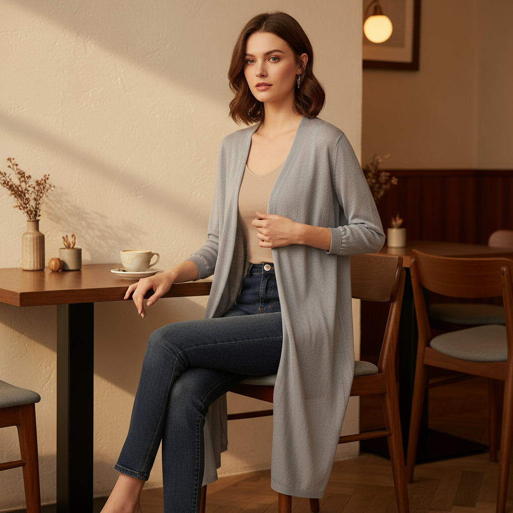 Sena – Women’s Cardigan | Lightweight Knit, Open Front 2