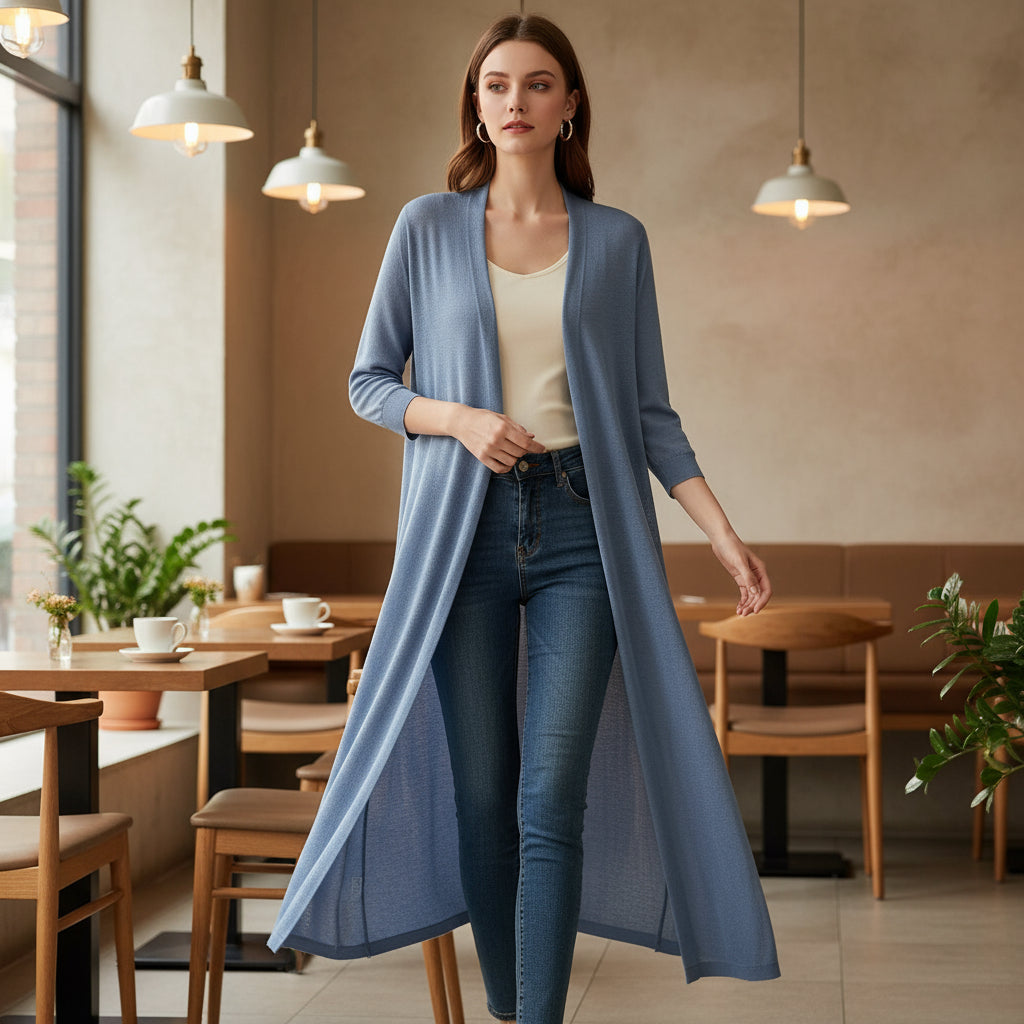 Sena – Women’s Cardigan | Lightweight Knit, Open Front 3