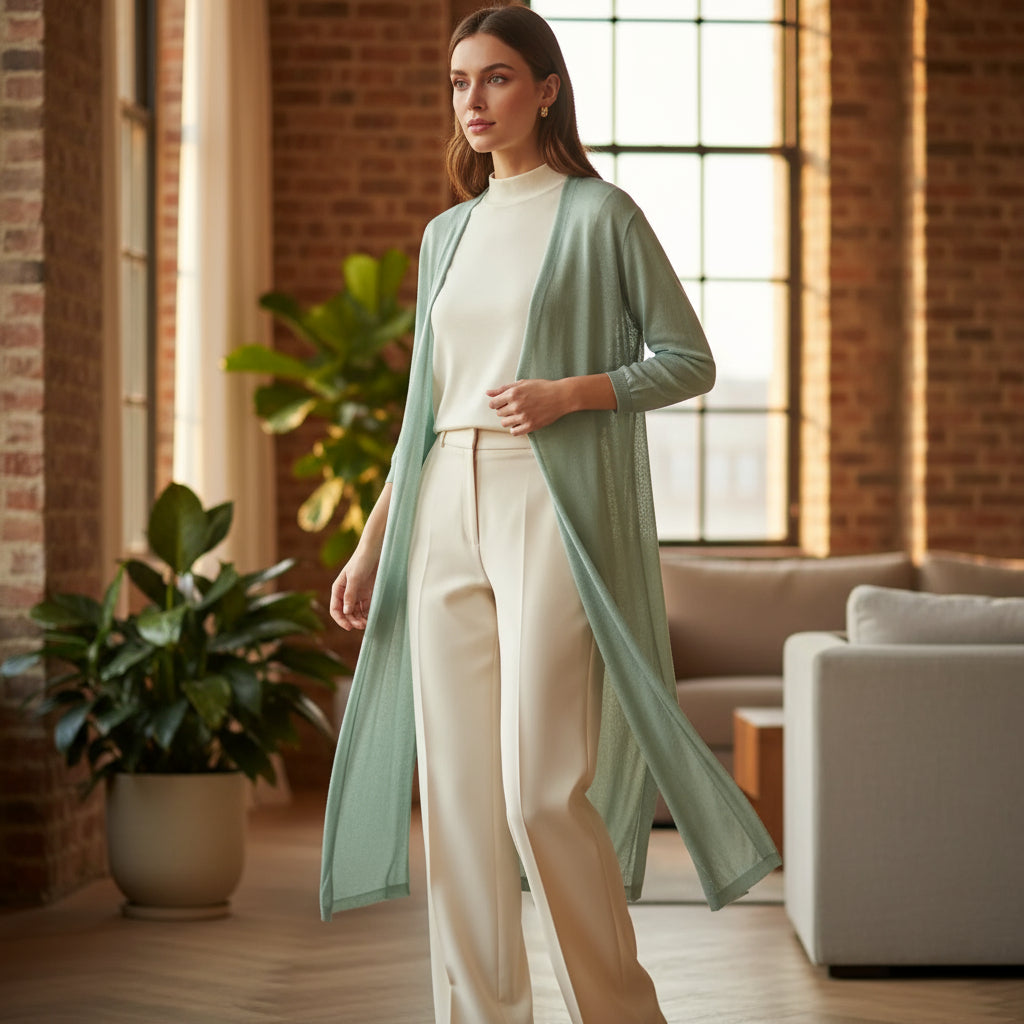 Sena – Women’s Cardigan | Lightweight Knit, Open Front 8