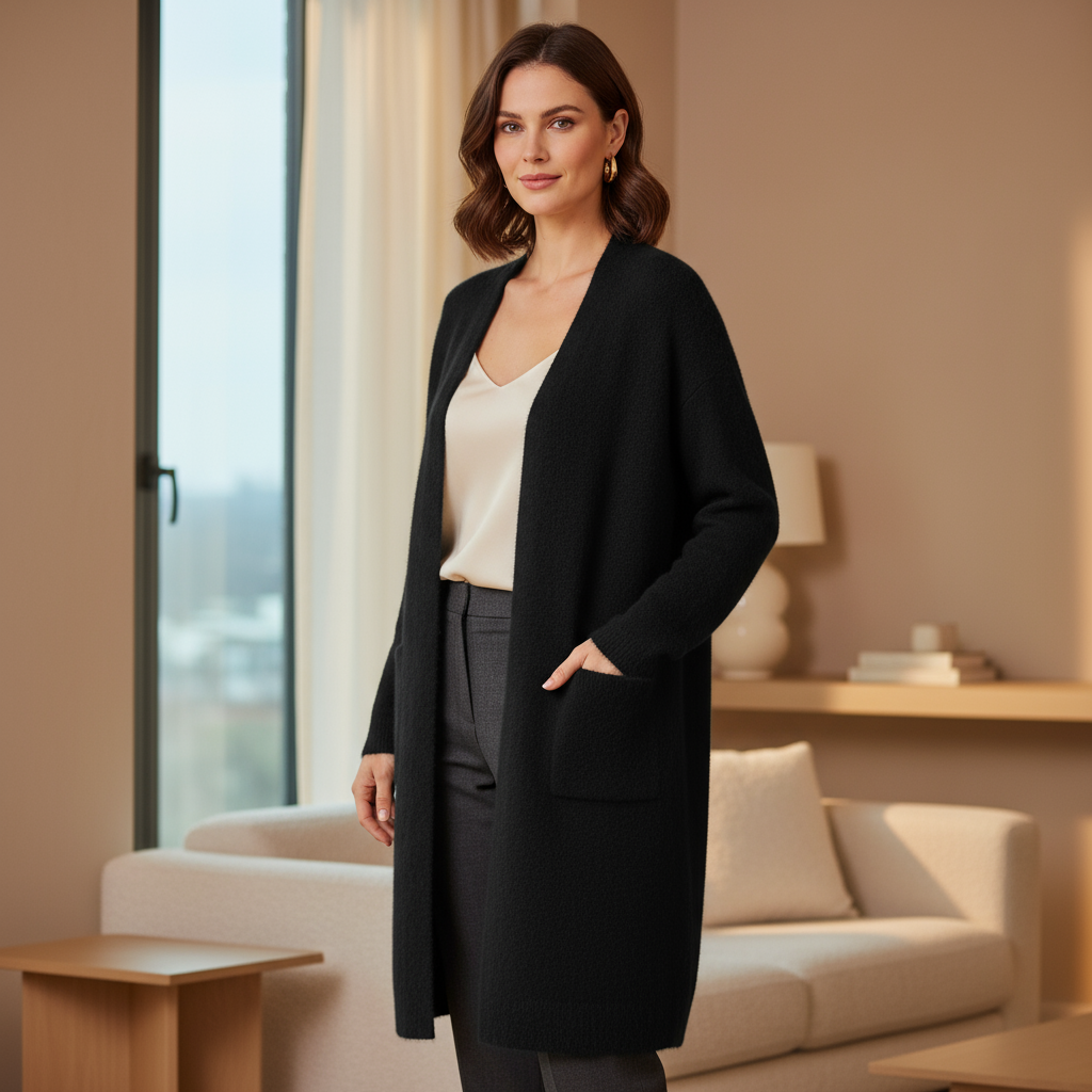 Sena – Women’s Cardigan | Open Front Long Fit, Lightweight Fabric 4