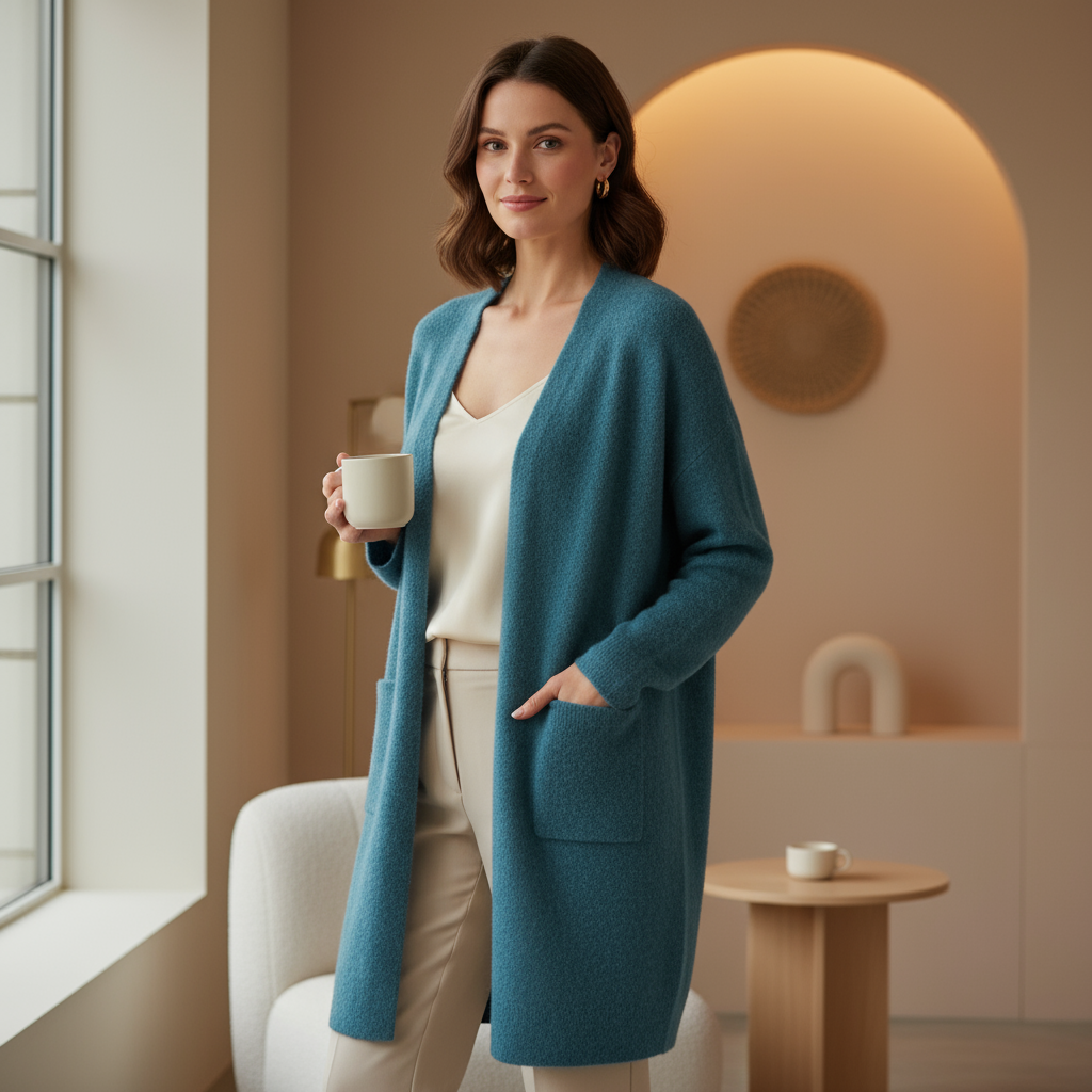 Sena – Women’s Cardigan | Open Front Long Fit, Lightweight Fabric 5