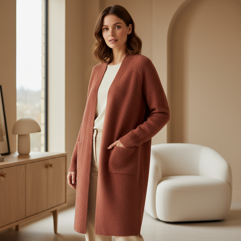 Sena – Women’s Cardigan | Open Front Long Fit, Lightweight Fabric 7