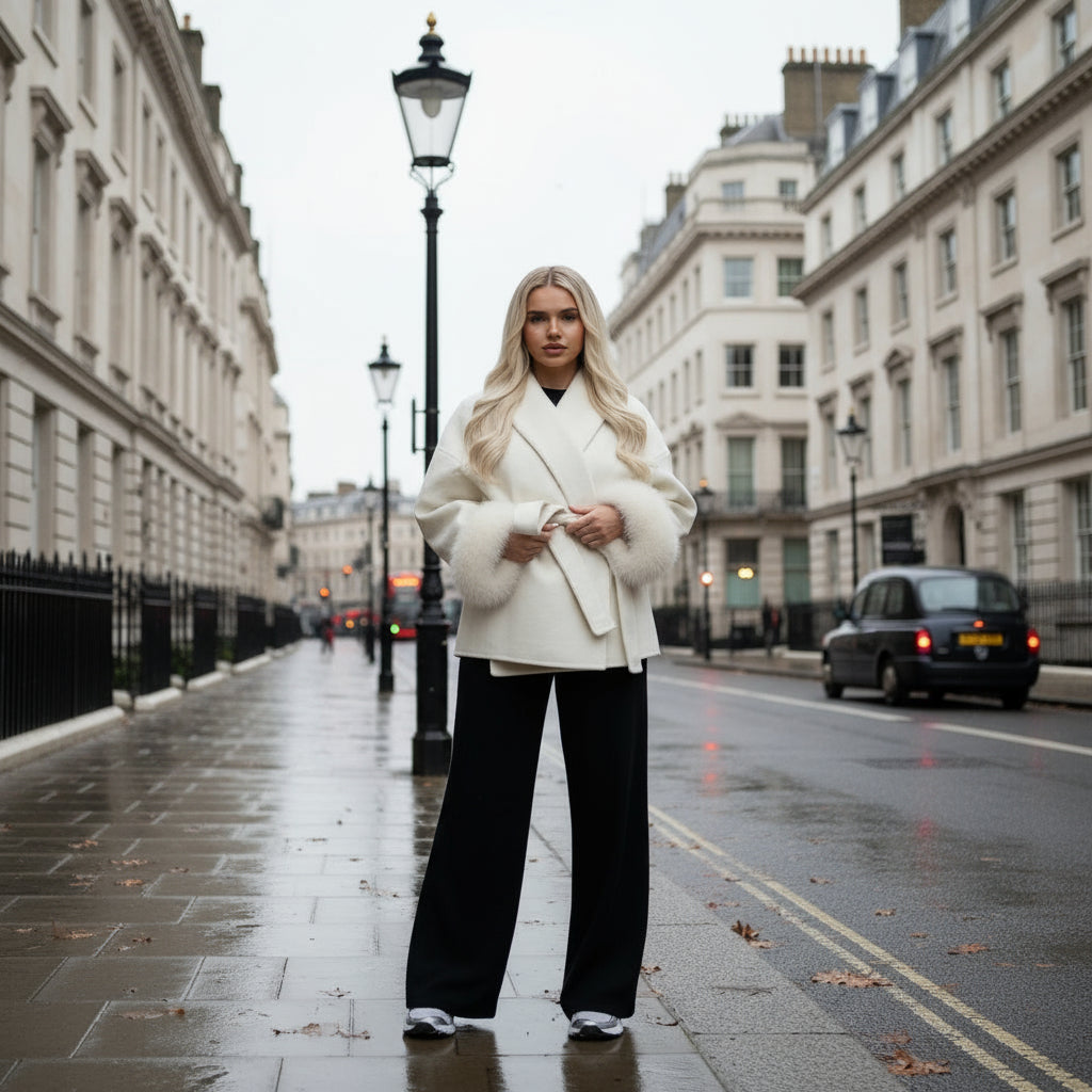 Sena – Women’s Coat | Faux Fur, Timeless Oversized Design 4