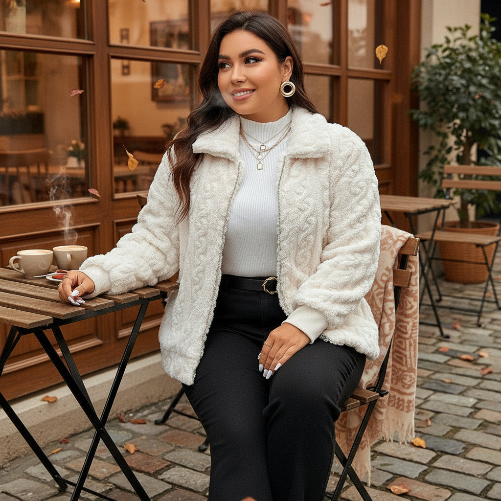 Sena – Women's Jacket | Fluffy Cotton Blend, Casual Fit | Winter Coats Women 0