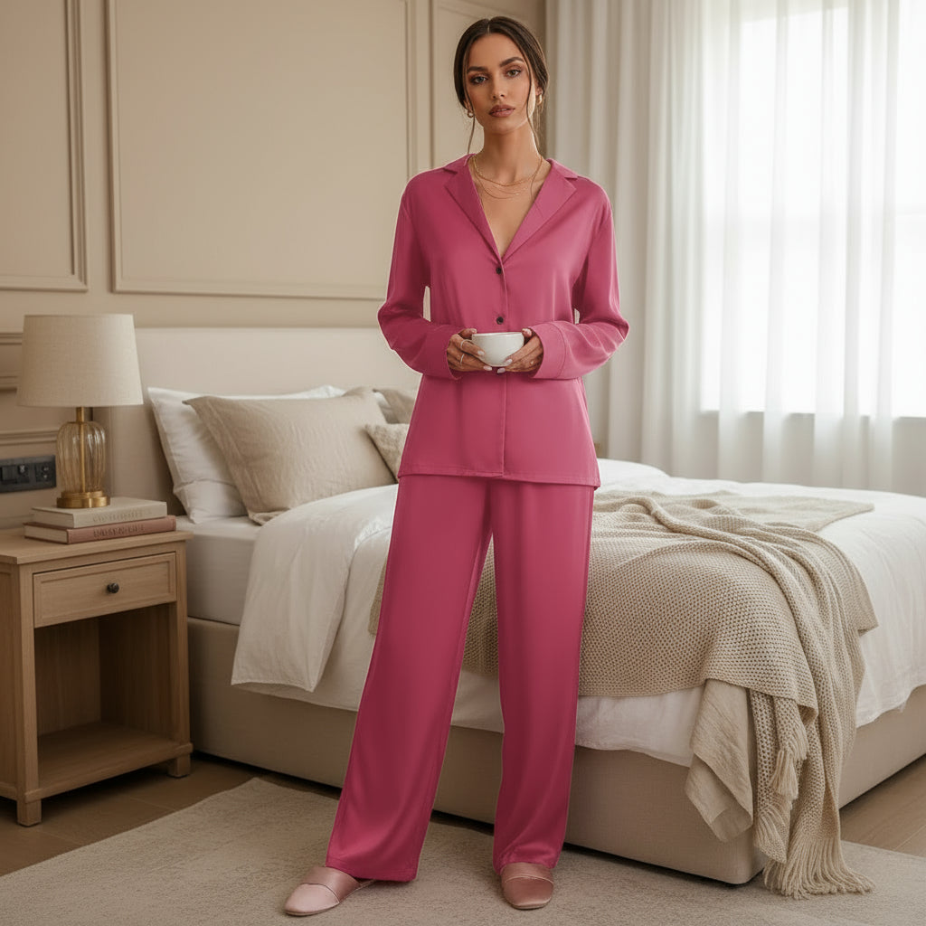 Sena – Women’s Pajama Set | Hypoallergenic Satin, Soft Touch 6
