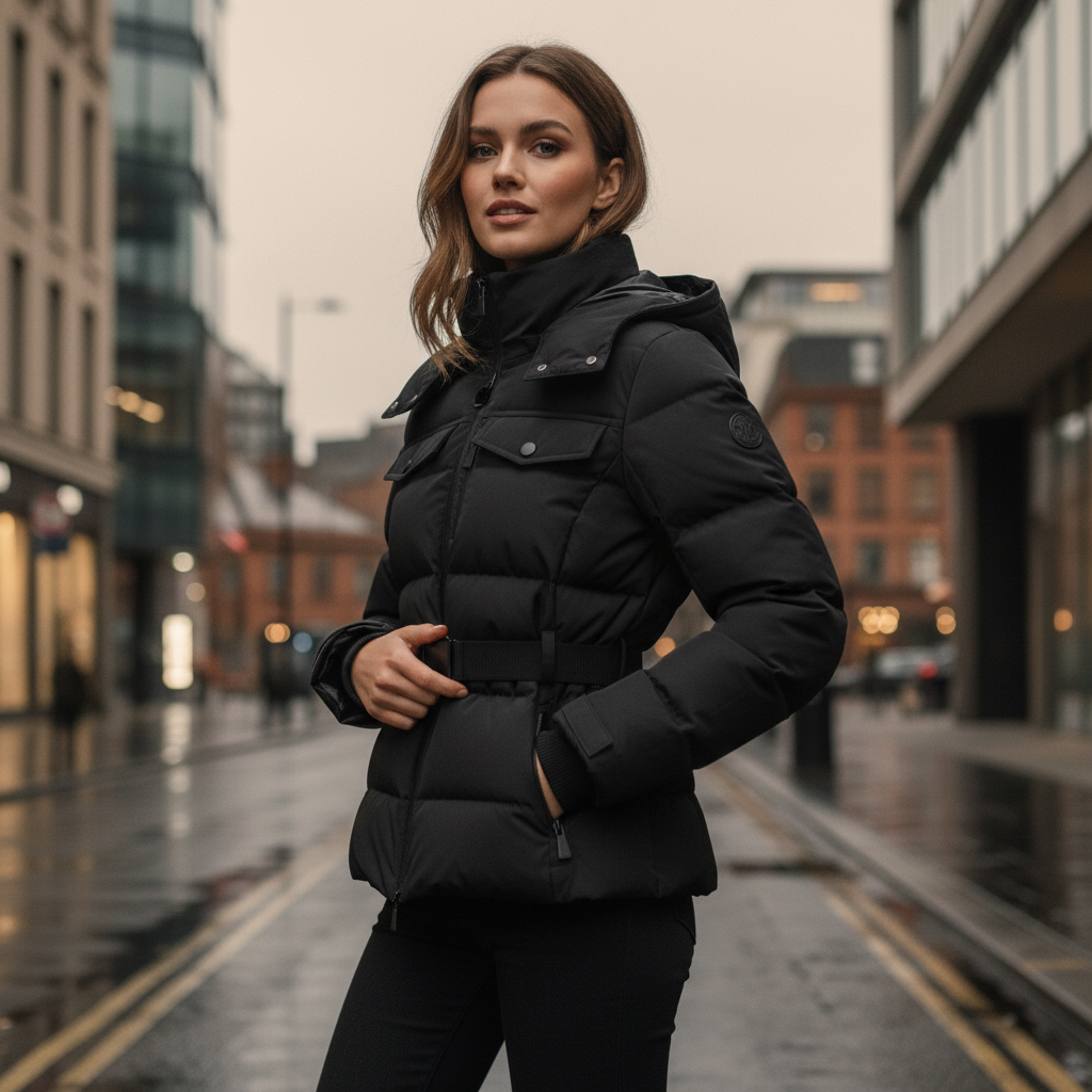 Sena – Women’s Puffer Jacket | Belted Water-Resistant, Insulated Design 0