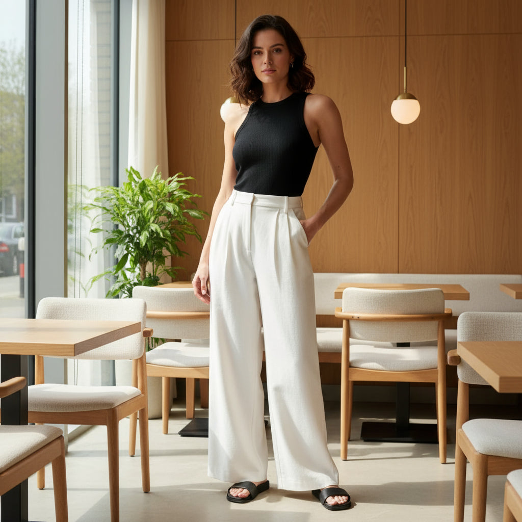 Sena – Women’s Wide Leg Trousers | Breathable Fabric, Relaxed Fit 8