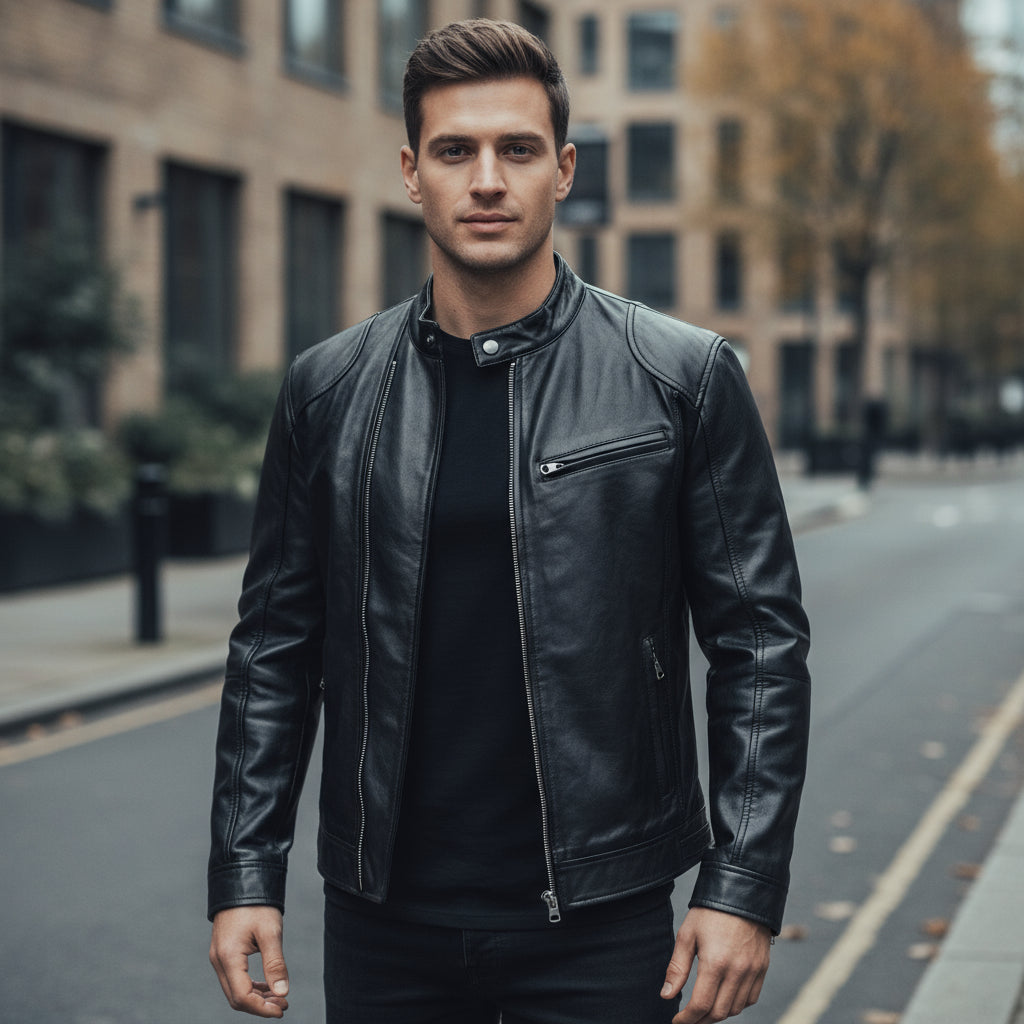 Sena – Men’s Biker Jacket | Vegan Leather, Casual Fit 0