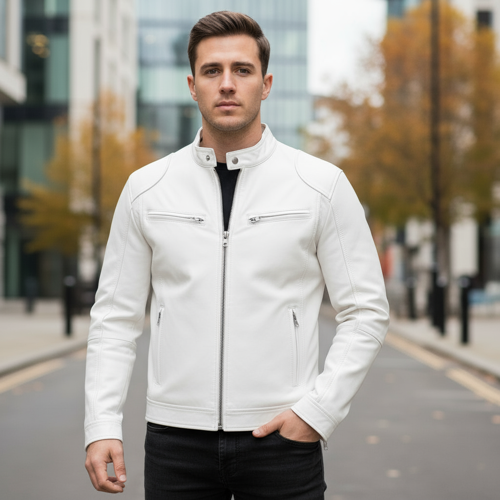 Sena – Men’s Biker Jacket | Vegan Leather, Casual Fit