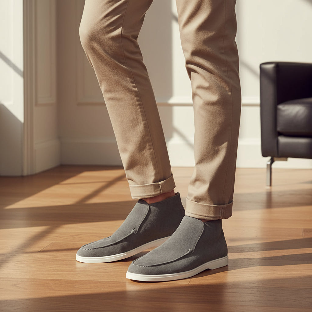 Sena – Men’s Loafers | Ankle-High Suede, Minimalist Design 2