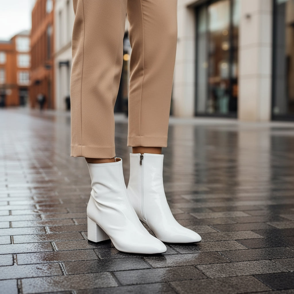 Sena – Women’s Ankle Boots | Leather, Block Heel, Elegant Design 0